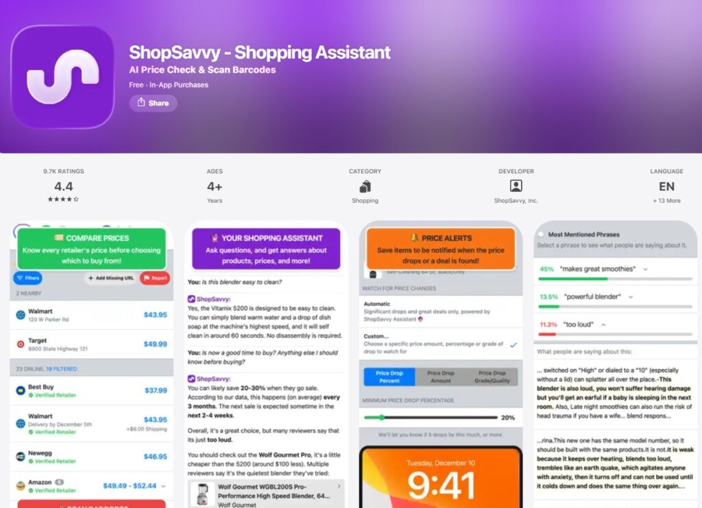 top shopping app for christmas